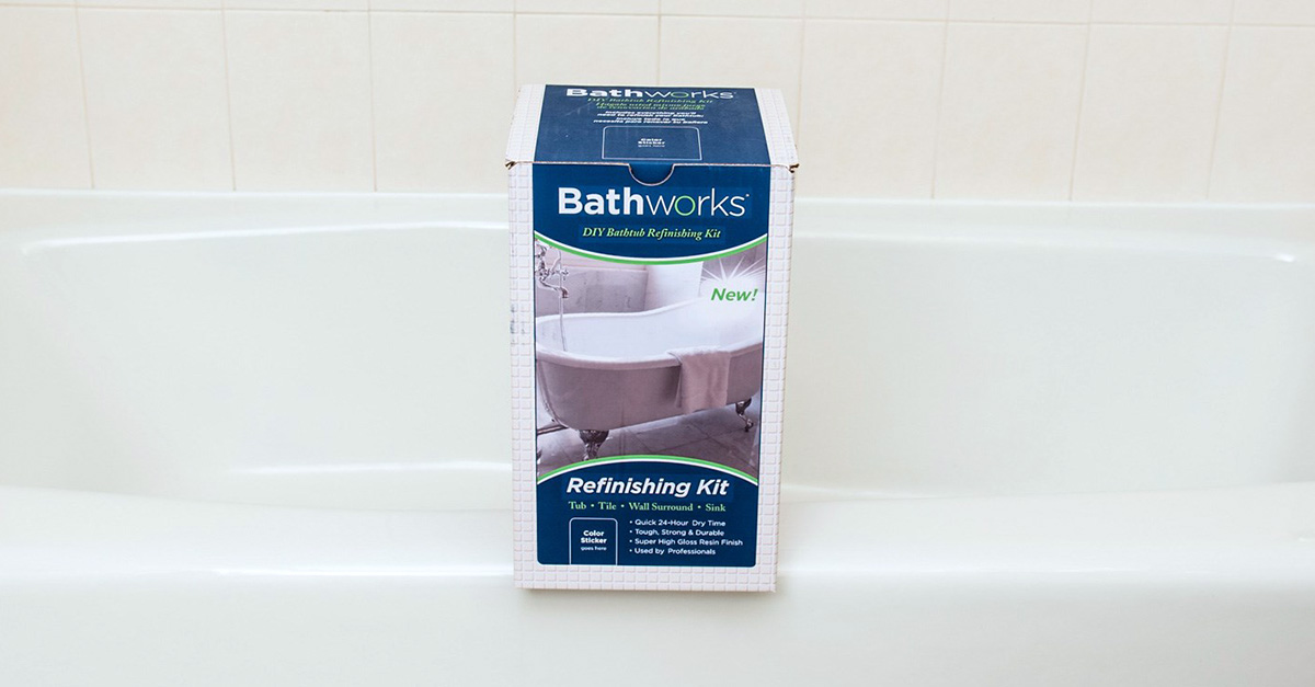 Premium Quick Dry W Non Slip Kits, Bathworks 22 Oz Diy Bathtub Refinish Kit With Slipguard In White